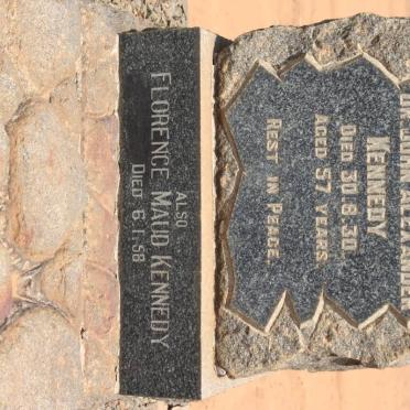 KENNEDY John Alexander -1930 &amp; Florence Maud -1958