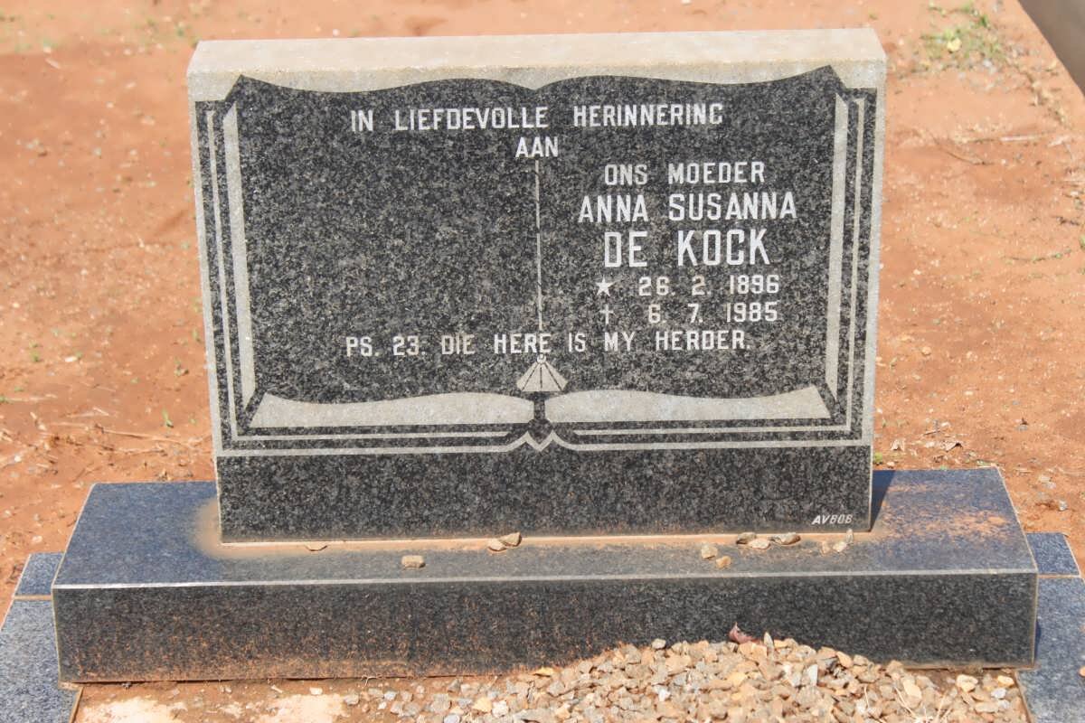 KOCK Anna Susanna, de 1896-1985