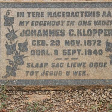 KLOPPER Johannes C. 1872-1940