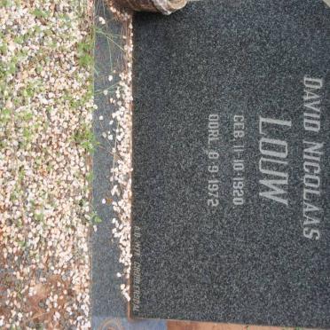 LOUW David Nicolaas 1920-1972