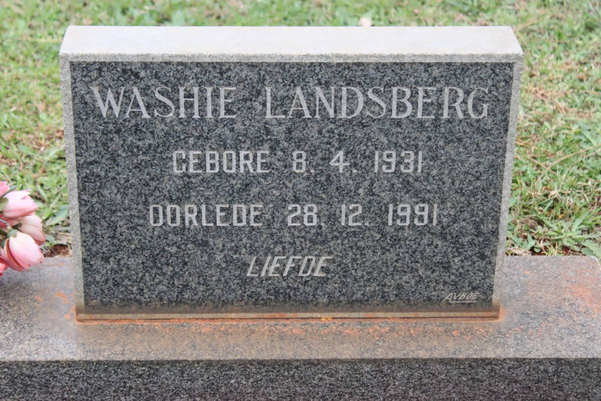 LANDSBERG Washie 1931-1991