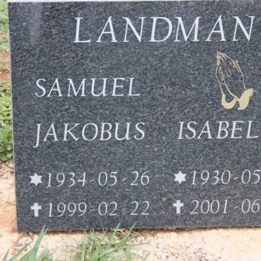 LANDMAN Samuel Jakobus 1934-1999 &amp; Isabella 1930-2001