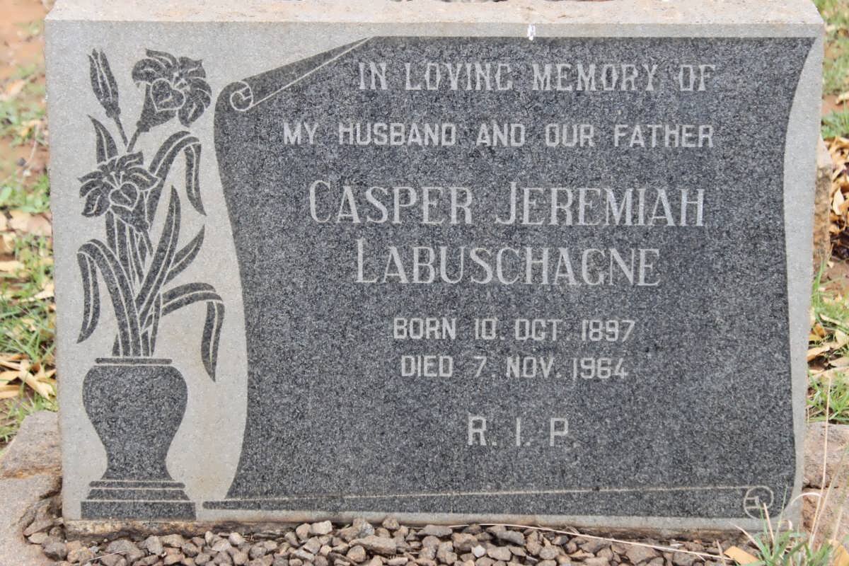 LABUSCHAGNE Casper Jeremiah 1897-1964