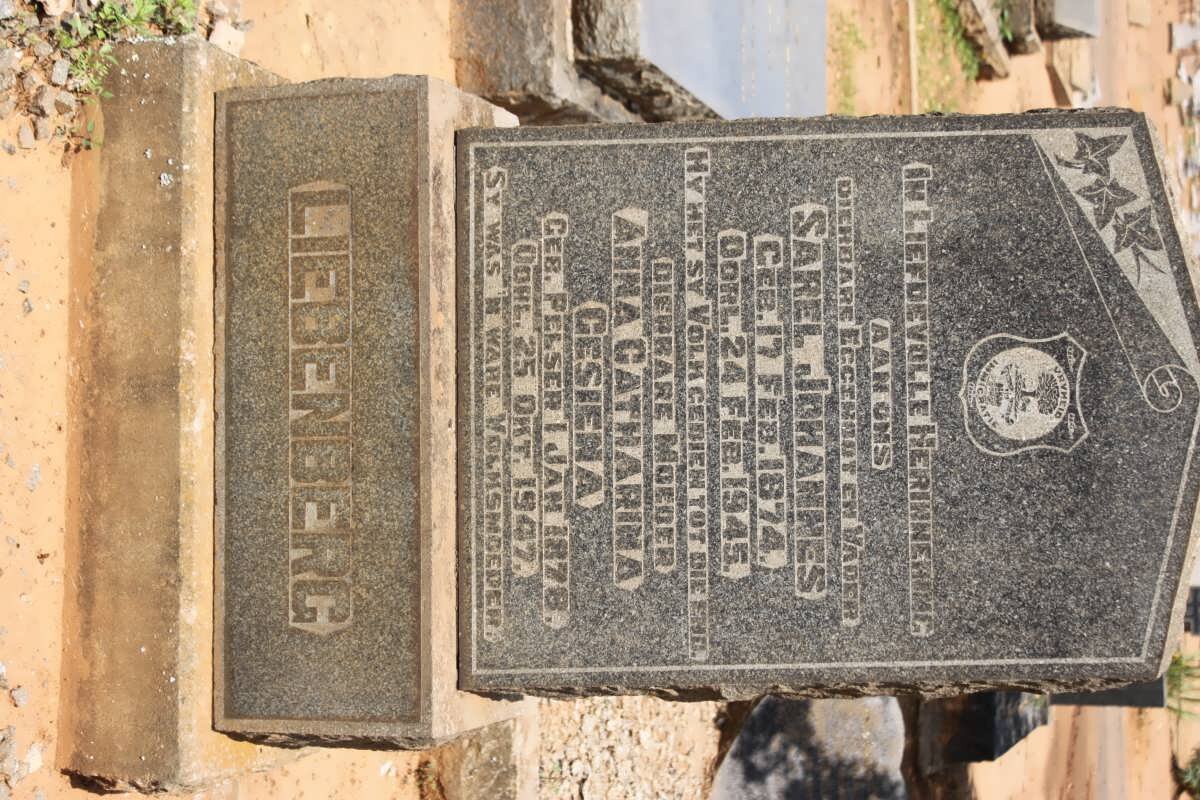 LIEBENBERG Sarel Johannes 1874-1945 &amp; Anna Catharina Gesina PELSER 1878-1947