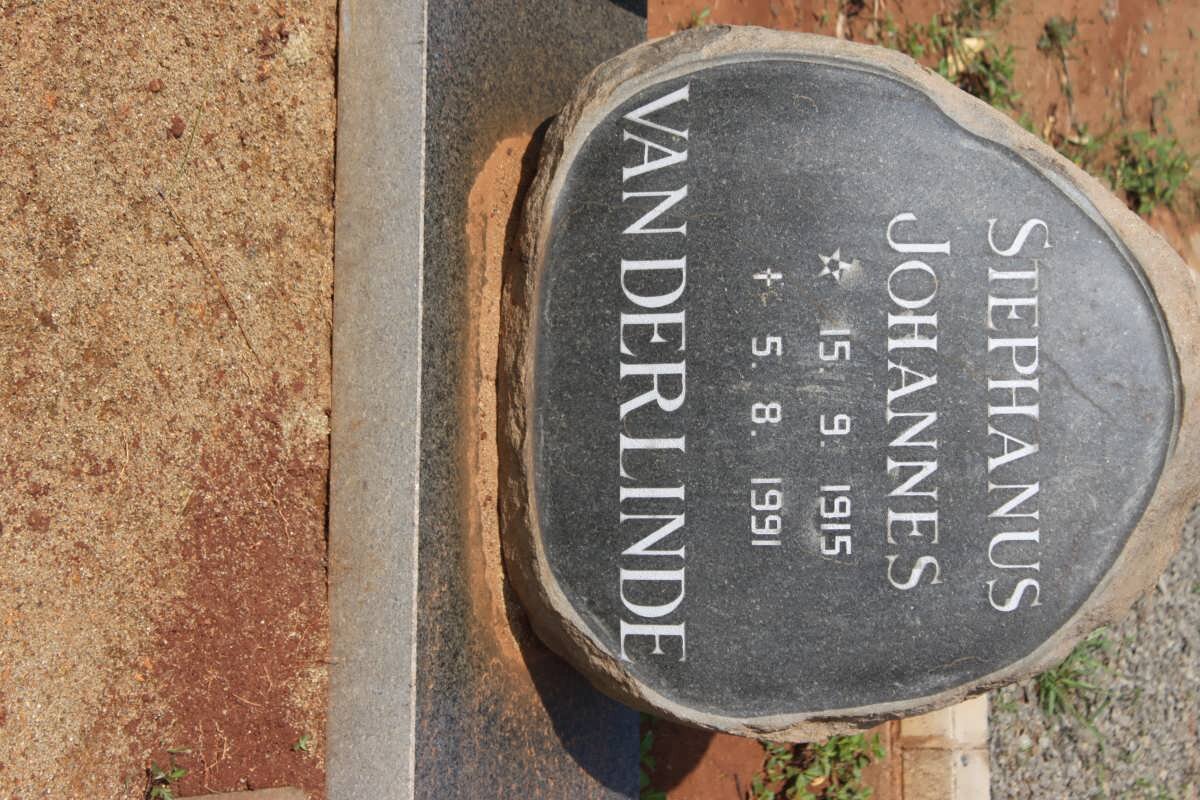 LINDE Stephanus Johannes, van der 1915-1991