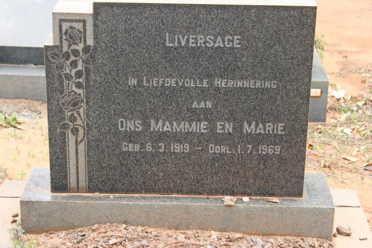 LIVERSAGE Marie 1919-1969