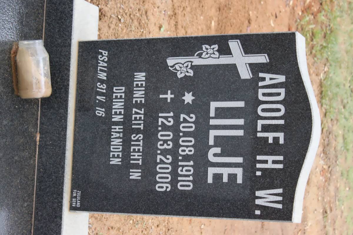 LILJE Adolf H.W. 1910-2006