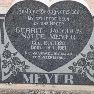 MEYER Gerrit Jacobus Naude 1928-1961