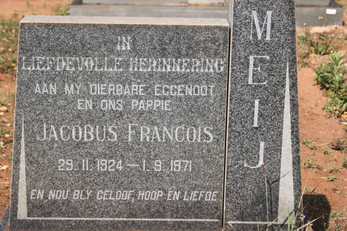 MEIJ Jacobus Francois 1924-1971