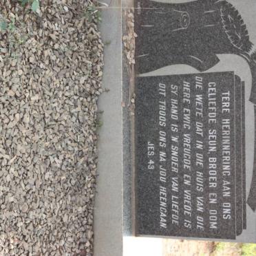 MERWE Hendrik, van der 1924-1981