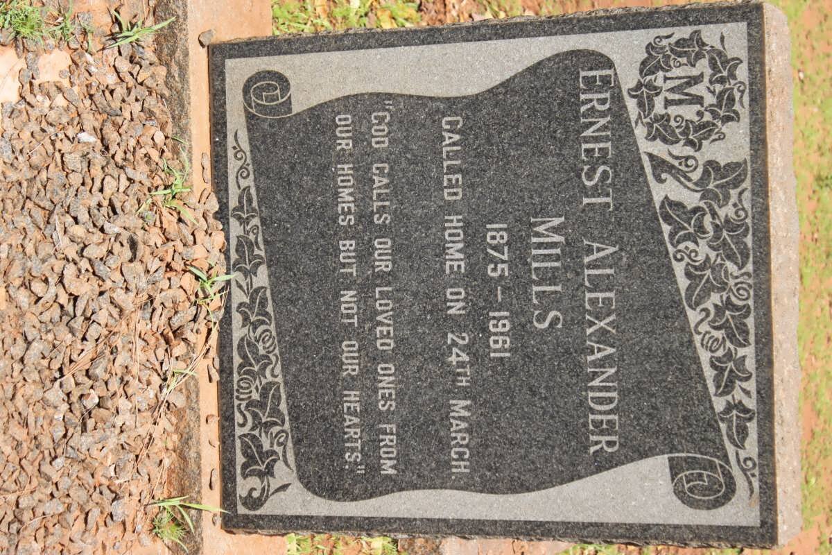 MILLS Ernest Alexander 1875-1961