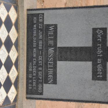 MISSELHORN Willie 1888-1963