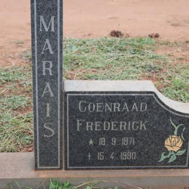 MARAIS Coenraad Frederick 1971-1990