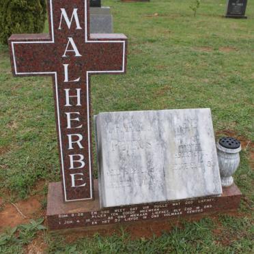 MALHERBE Charles Petrus 1948-1994 &amp; Rene Elise 1951-