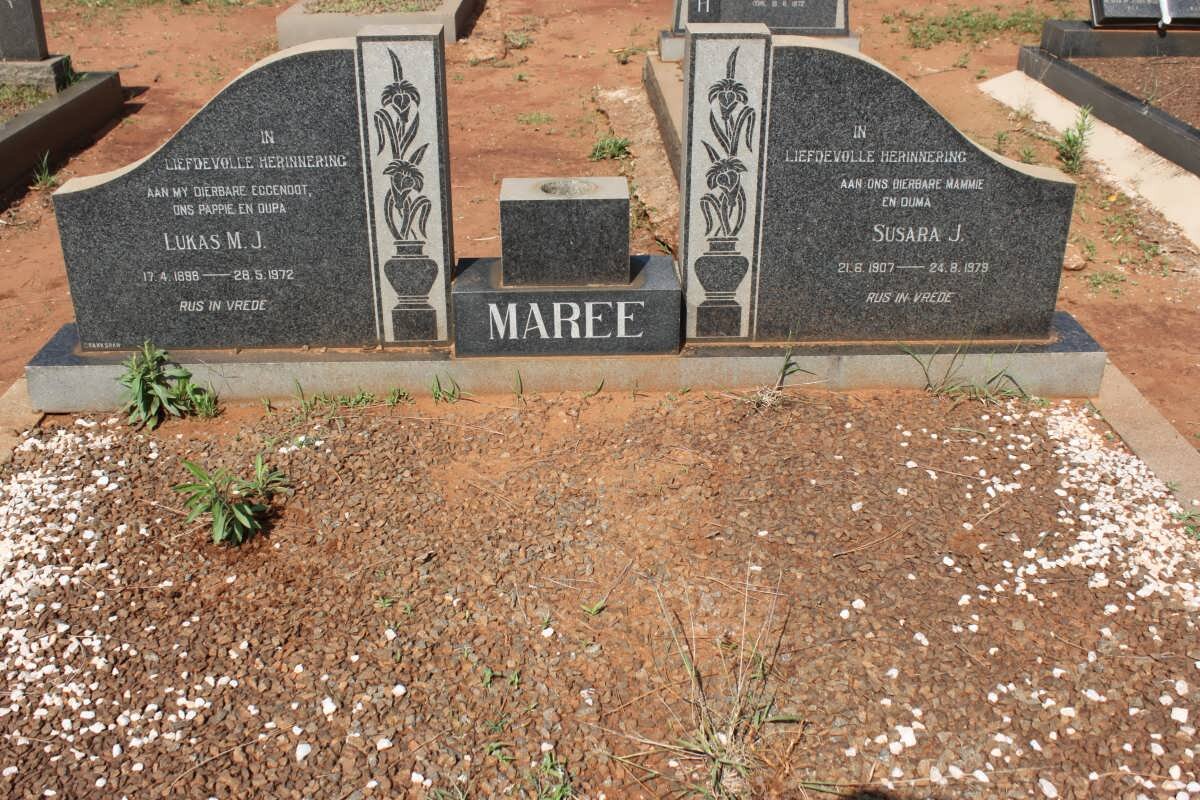 MAREE Lukas M.J. 1898-1972 &amp; Susara J. 1907-1979