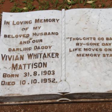 MATTISON Vivian Whitaker 1903-1952