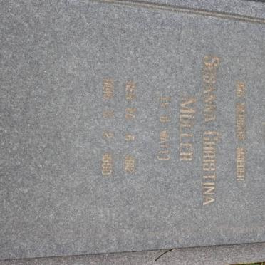 MÜLLER Susanna Christina nee WATT 1912-1990