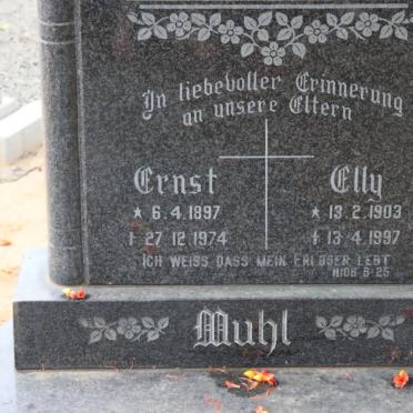 MUHL Ernst 1897-1974 &amp; Elly 1903-1997