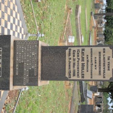 MÜLLER Gert Hendrik 1895-1980 &amp; Katjie POTGIETER 1901-1949