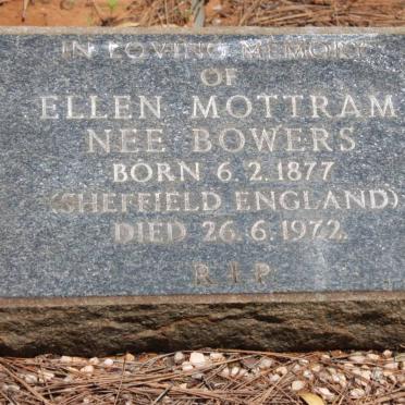 MOTTRAM Ellen nee BOWERS 1877-1972