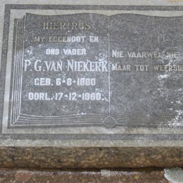 NIEKERK P.G., van 1880-1960