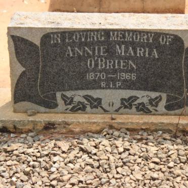 O'BRIEN Annie Maria 1870-1966