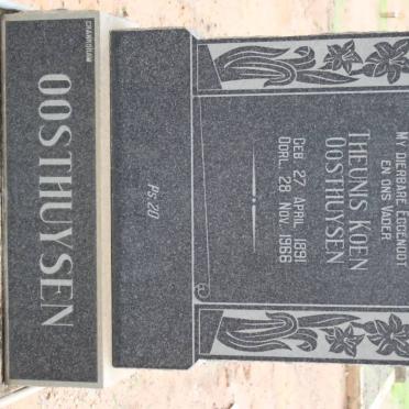 OOSTHUYSEN Theunis Koen 1891-1966