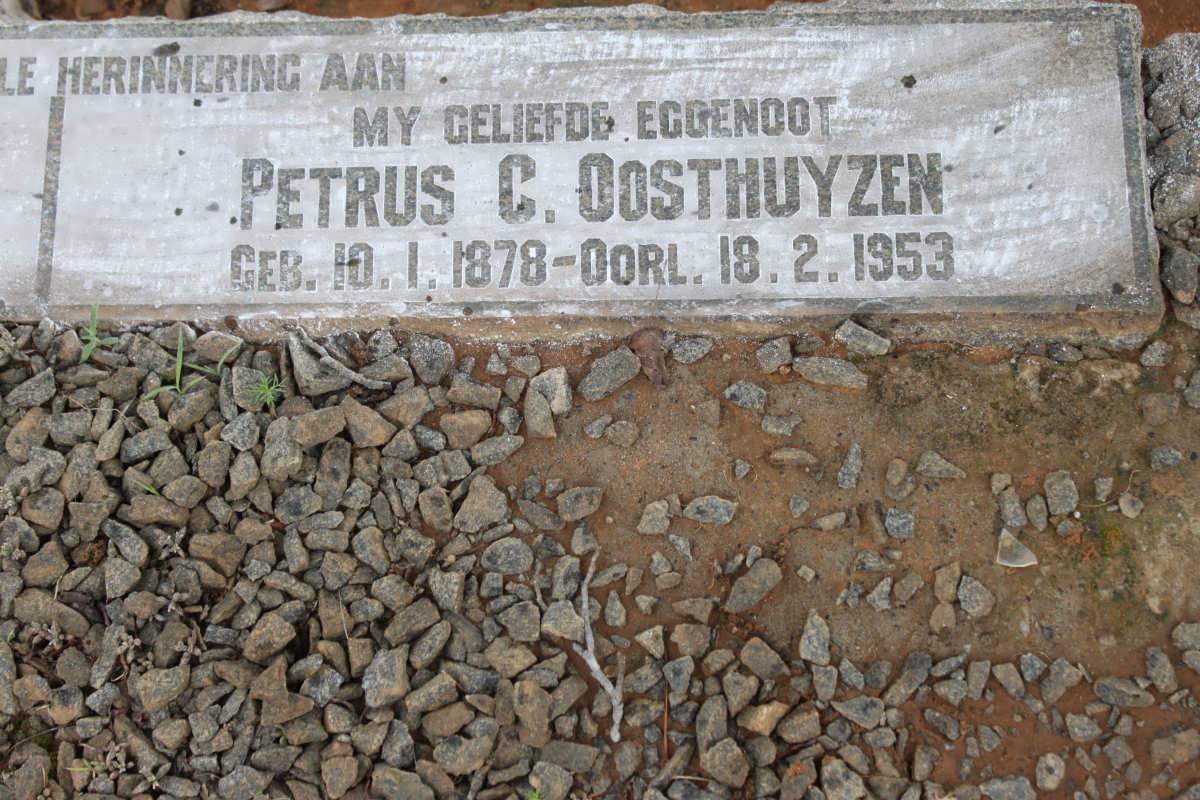 OOSTHUYZEN Petrus C. 1878-1953
