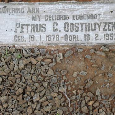 OOSTHUYZEN Petrus C. 1878-1953