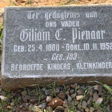 PIENAAR Giliam C. 1880-1952