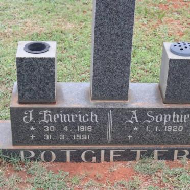 POTGIETER J. Heinrich 1916-1991 &amp; A.Sophie 1920-