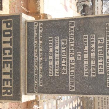 POTGIETER Johannes Jurgens 1858-1938 &amp; Magdalena Salomina 1872-1939