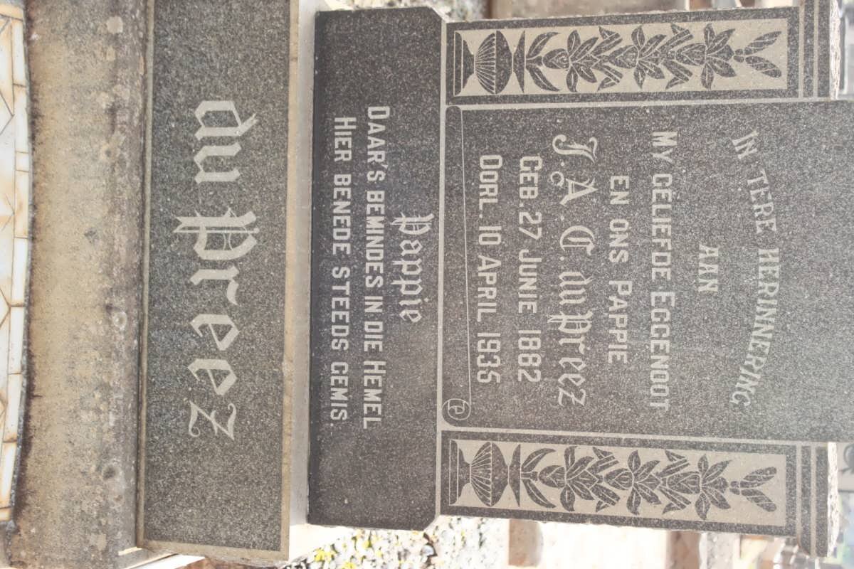 PREEZ J.A.C., du 1882-1935