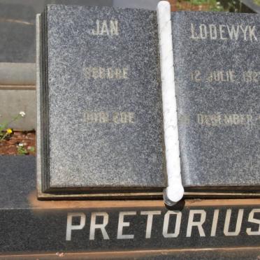 PRETORIUS Jan Lodewyk 1927-1979