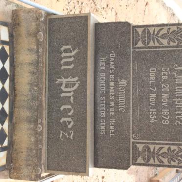 PREEZ J.M., du 1879-1954