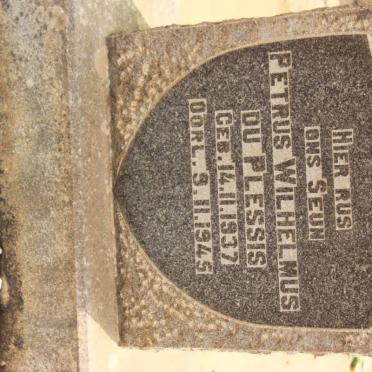 PLESSIS Petrus Wilhelmus, du 1937-1945