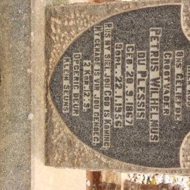 PLESSIS Petrus Wilhelmus, du 1867-1956