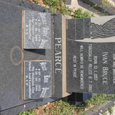 PEARCE Bruce Ross 1932-1999 &amp; Patience Peggy 1926-2000 