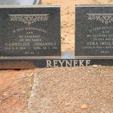 REYNEKE Cornelius Johannes 1915-1983 &amp; Vera WILLIAMS 1918-1972
