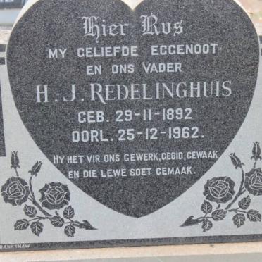REDELINGHUIS H.J. 1892-1962