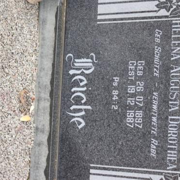 REICHE Helena Augusta Dorothea formerly RABE nee SCHUTZE 1897-1987