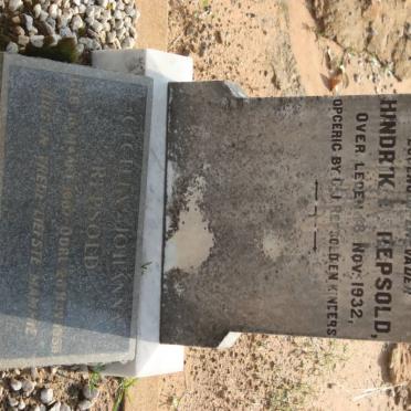 REPSOLD Hendrik -1932 &amp; Cecilia Johanna 1887-1955