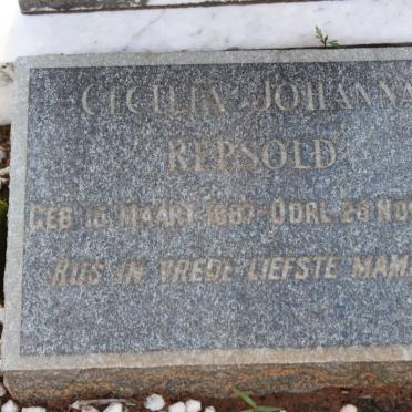 REPSOLD Cecilia Johanna 1887-1955