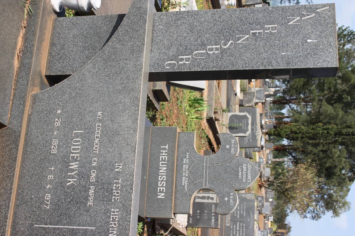 RENSBURG Lodewyk, van 1928-1977