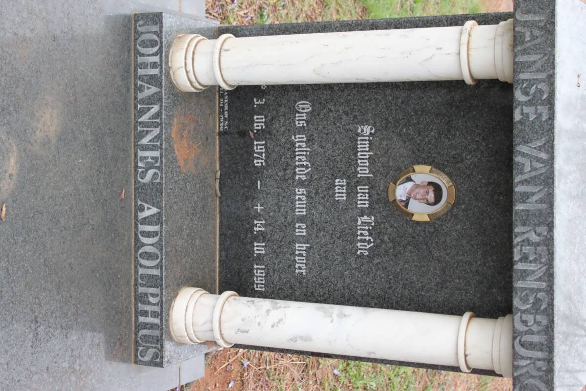 RENSBURG Johannes Adolphus, Janse van 1976-1999