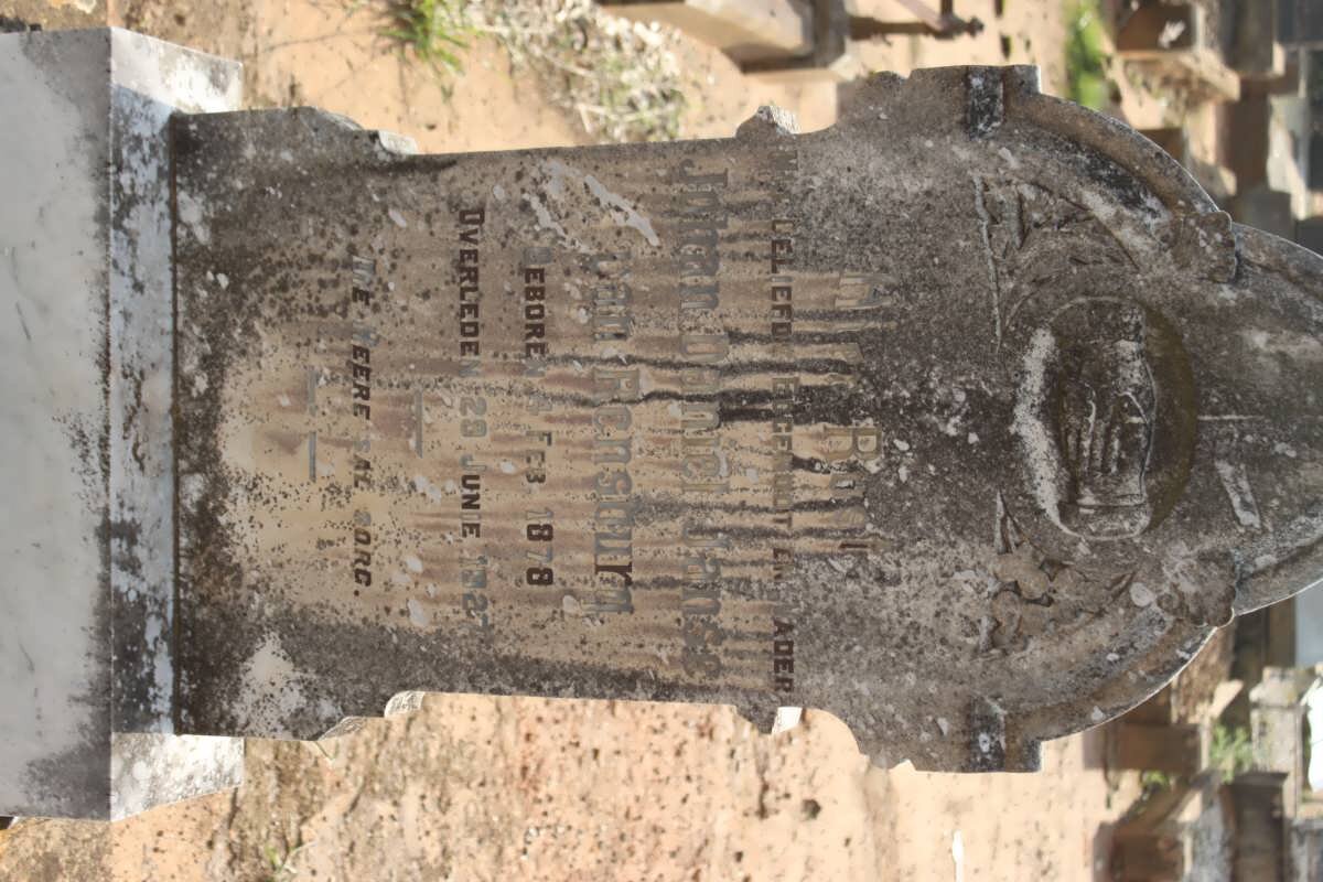 RENSBURG Johan Daniel, Janse van 1878-1927