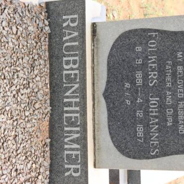 RAUBENHEIMER Folkers Johannes 1881-1967