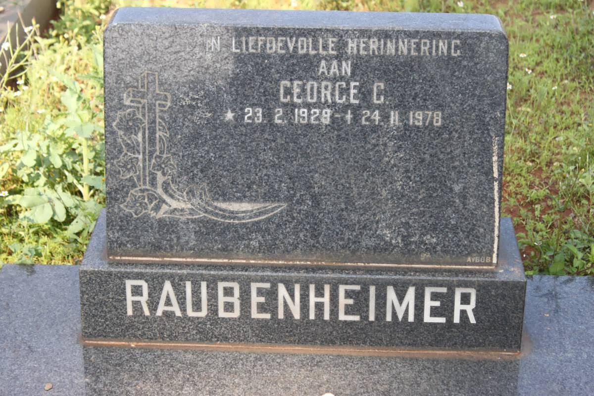 RAUBENHEIMER George C. 1929-1978