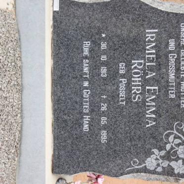 ROHRS Irmela Emma 1913-1995