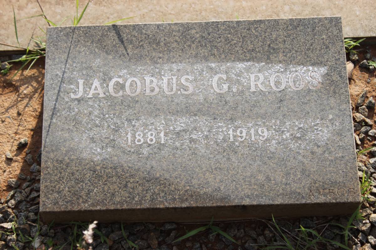 ROOS Jacobus G. 1881-1919